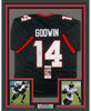 Framed Autographed/Signed Chris Godwin 35x39 Tampa Bay Pewter Football Jersey JSA COA