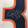 Framed Autographed/Signed Charles Tillman Peanut 35x39 Chicago White Football Jersey JSA COA