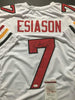 Autographed/Signed Boomer Esiason Maryland White College Football Jersey JSA COA