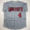 Autographed/Signed Paul Molitor Minnesota Pinstripe Baseball Jersey JSA COA