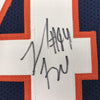 Framed Autographed/Signed Leonard Floyd 35x39 Chicago Blue Football Jersey JSA COA