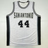 Autographed/Signed George Gervin HOF 96 San Antonio White Basketball Jersey JSA COA by Hall of Fame Sports Memorabilia