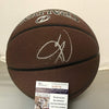 Autographed/Signed Carmelo Anthony Oklahoma City Thunder Spalding Full Size Basketball JSA COA