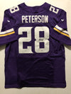 Autographed/Signed Adrian Peterson Minnesota Vikings Purple Football Jersey PSA/DNA COA Holo Only