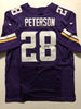 Autographed/Signed Adrian Peterson Minnesota Vikings Purple Football Jersey PSA/DNA COA Holo Only
