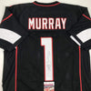 Autographed/Signed Kyler Murray Arizona Black Football Jersey JSA COA