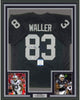 Framed Autographed/Signed Darren Waller 35x39 Las Vegas Oakland Black Football Jersey Beckett BAS COA