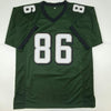 Autographed/Signed Zach Ertz Philadelphia Green Football Jersey JSA COA