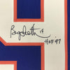 Autographed/Signed Bryan Trottier HOF 97 New York Blue Hockey Jersey JSA COA