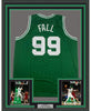 Framed Autographed/Signed Tacko Fall 35x39 Boston Green Basketball Jersey PSA/DNA COA