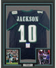 Framed Autographed/Signed DeSean Jackson 35x39 Philadelphia Black Football Jersey PSA/DNA COA