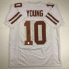 Autographed/Signed Vince Young Texas White College Football Jersey GTSM COA Holo Only