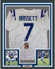 Framed Autographed/Signed Jacoby Brissett 35x39 Indianapolis White Football Jersey JSA COA