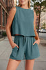 Women's Sleeveless Top & Wide-Leg Shorts Set – Retro Street Style by FitiqueFit