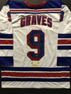 Autographed/Signed Adam Graves New York White Hockey Jersey Steiner Sports COA