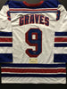 Autographed/Signed Adam Graves New York White Hockey Jersey Steiner Sports COA
