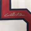 Framed Autographed/Signed Willie McGee 35x39 St. Louis White Baseball Jersey JSA COA
