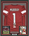 Framed Autographed/Signed Kyler Murray 35x39 Arizona Red Football Jersey JSA COA