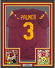 Framed Autographed/Signed Carson Palmer Heisman 02 35x39 USC Southen Cal Maroon College Football Jersey Beckett BAS COA