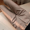 Women's Solid Color Wool-Like Tapered Trousers | Classic Ankle-Length Pants by FitiqueFit