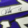 Framed Autographed/Signed Vince Carter 35x39 Toronto Raptors Purple Basketball Jersey Beckett BAS COA