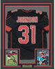 Framed Autographed/Signed David Johnson 35x39 Arizona Color Rush Football Jersey JSA COA Holo Only