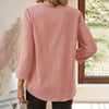 Womens Casual Summer Shirts Notch V Neck Blouses by FitiqueFit