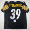 Autographed/Signed Minkah Fitzpatrick Pittsburgh Black Football Jersey PSA/DNA COA