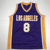 Autographed/Signed Kobe Bryant #8 Los Angeles LA Purple Basketball Jersey PSA/DNA COA