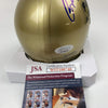 Autographed/Signed Rudy Ruettiger Play Like A Champion Today Notre Dame Irish Football Mini Helmet JSA COA
