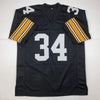 Autographed/Signed Andy Russell 2x SB Champs Pittsburgh Black Football Jersey JSA COA