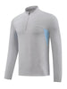 Men's Plus Size Long Sleeve Active T-Shirt with Zipper by Simply Love