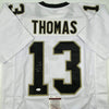 Autographed/Signed Michael Thomas New Orleans White Football Jersey JSA COA