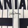 Framed Autographed/Signed Johan Santana 35x39 Minnesota Pinstripe Baseball Jersey Beckett BAS COA