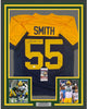 Framed Autographed/Signed Za'Darius Smith 35x39 Green Bay Retro Blue Football Jersey JSA COA