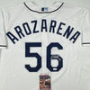 Autographed/Signed Randy Arozarena Tampa Bay Rays White Authentic Nike Baseball Jersey JSA COA