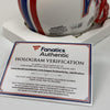 Autographed/Signed Warren Moon HOF 06 Houston Oilers Football Mini Helmet Fanatics COA