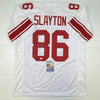 Autographed/Signed Darius Slayton New York White Football Jersey JSA COA