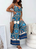 Paisley Print Spaghetti Strap Wide Leg Jumpsuit by Wild and Free Boutique