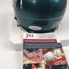 Autographed/Signed Brandon Graham Philadelphia Eagles Super Bowl 52 LII Mini Football Helmet JSA COA