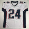 Autographed/Signed Ty Law New England White Football Jersey JSA COA