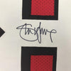 Framed Autographed/Signed Steve Young 35x39 San Francisco Red Shadow Football Jersey JSA COA
