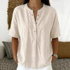 Women's Solid Color Loose-Fit Short-Sleeve Pullover Top by FitiqueFit