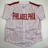 Autographed/Signed Mike Schmidt Philadelphia Pinstripe Baseball Jersey GTSM COA Hologram Only