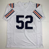 Autographed/Signed Khalil Mack Chicago Retro White Football Jersey Beckett BAS COA
