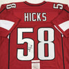 Autographed/Signed Jordan Hicks Arizona Red Football Jersey JSA COA