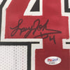 Framed Autographed/Signed Larry Johnson 35x39 UNLV White College Basketball Jersey PSA/DNA COA