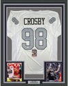 Framed Autographed/Signed Maxx Crosby 35x39 Las Vegas Oakland Color Rush Football Jersey JSA COA