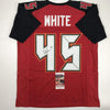 Autographed/Signed Devin White Tampa Bay Red Football Jersey JSA COA