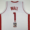 Autographed/Signed John Wall Houston White Basketball Jersey JSA COA